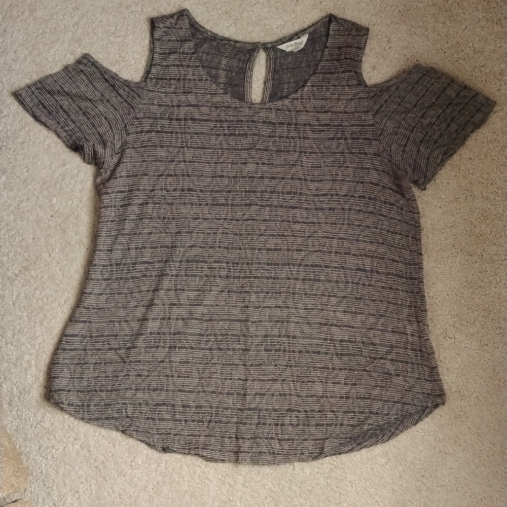 Women's Lucky Brand Soft Shoulder Top,  L